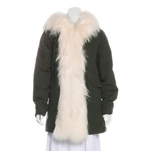 Mr&Mrs Italy Fur-Trim Parka Coat